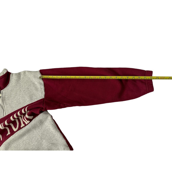 Vintage 90s New York Spellout Mens Large 1/4 Zip Pullover Sweatshirt VTG - Picture 5 of 7